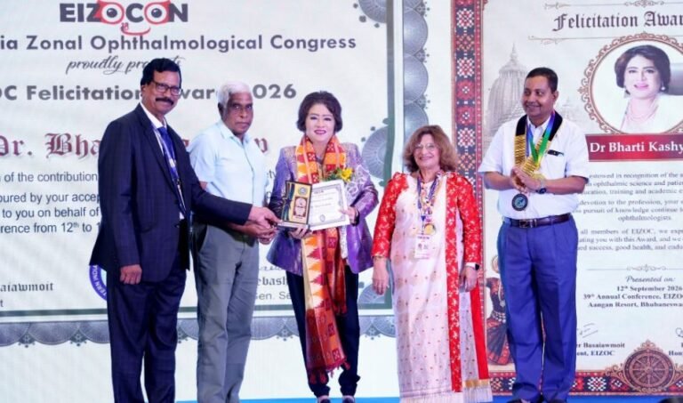 Dr Bharti Kashyap Received Prestigious Award for Ophthalmology Work