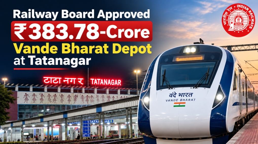 Railway Board Approved 384 Crore for Vande Bharat Depot at Tatanagar Railway Station